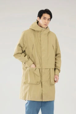 Woolrich Blue Ridge Parka Lungo 3 In 1 Impermeabile - Uomo - Beige