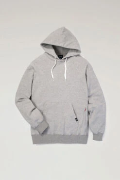 Woolrich Felpa Mountain In Misto Cotone E Nylon Cordura Con Cappuccio - Uomo - Grigio -Offerta Economica Vestiario CFWJSW0035MRUT3605 TG 5