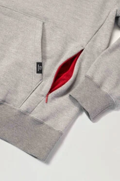 Woolrich Felpa Mountain In Misto Cotone E Nylon Cordura Con Cappuccio - Uomo - Grigio -Offerta Economica Vestiario CFWJSW0035MRUT3605 TG 7