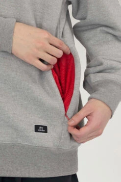 Woolrich Felpa Girocollo In Misto Cotone E Nylon Cordura - Uomo - Grigio -Offerta Economica Vestiario CFWJSW0036MRUT3605 TG 3