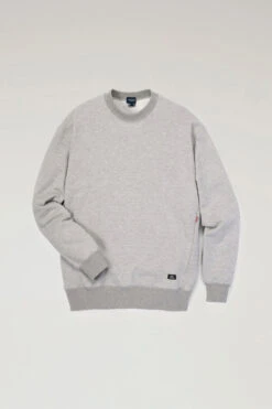 Woolrich Felpa Girocollo In Misto Cotone E Nylon Cordura - Uomo - Grigio -Offerta Economica Vestiario CFWJSW0036MRUT3605 TG 4