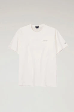 Woolrich T-shirt In Puro Cotone Con Stampa Sul Retro - Uomo - Bianco 11 Woolrich T-shirt In Puro Cotone Con Stampa Sul Retro - Uomo - Bianco -Offerta Economica Vestiario CFWJTE0058MRUT3487 W 3