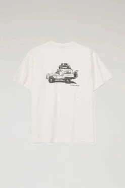 Woolrich T-shirt In Puro Cotone Con Stampa Sul Retro - Uomo - Bianco 12 Woolrich T-shirt In Puro Cotone Con Stampa Sul Retro - Uomo - Bianco -Offerta Economica Vestiario CFWJTE0058MRUT3487 W 4