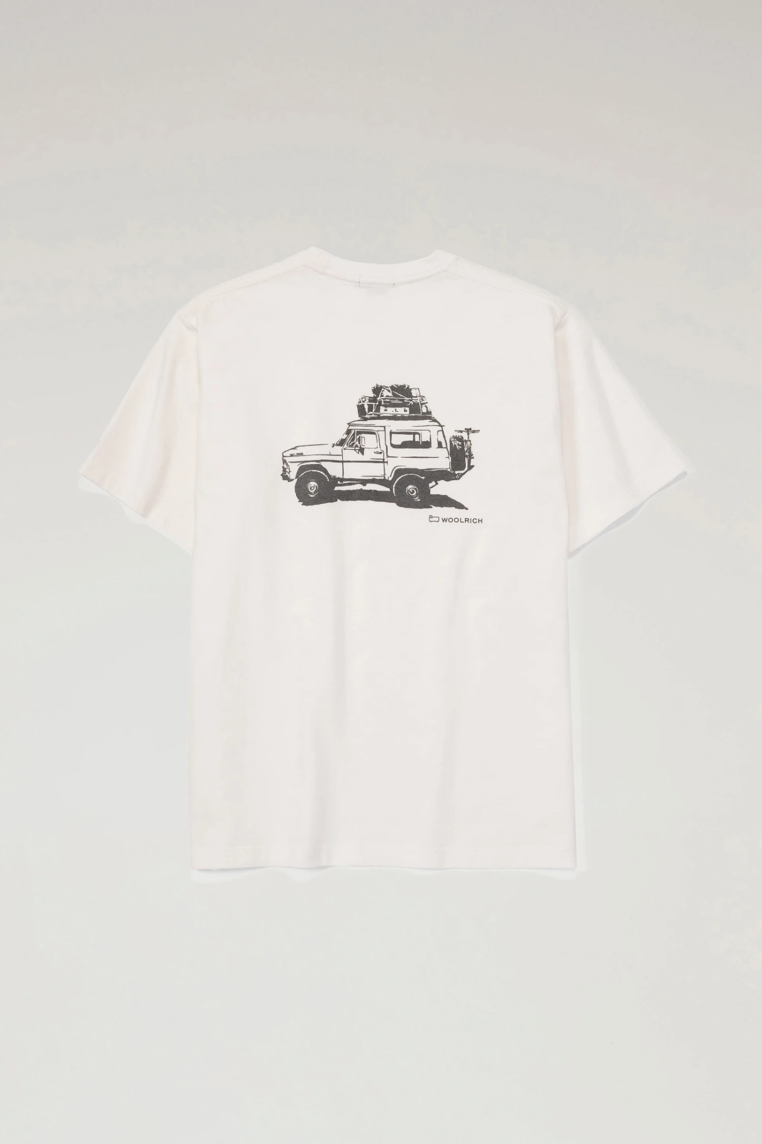 Woolrich T-shirt In Puro Cotone Con Stampa Sul Retro - Uomo - Bianco 7 Woolrich T-shirt In Puro Cotone Con Stampa Sul Retro - Uomo - Bianco - immagine 5