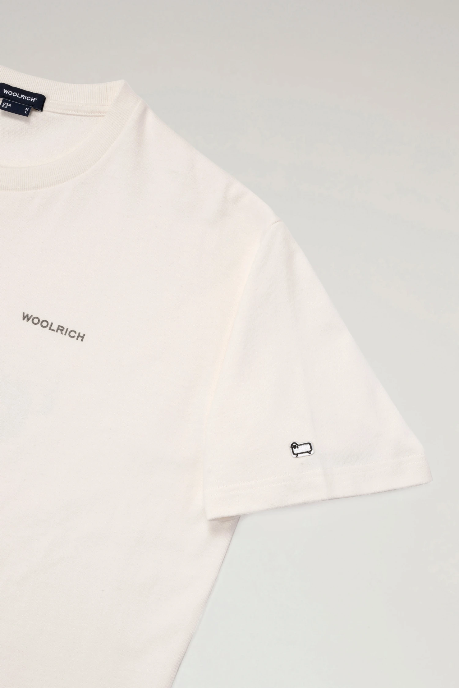 Woolrich T-shirt In Puro Cotone Con Stampa Sul Retro - Uomo - Bianco 8 Woolrich T-shirt In Puro Cotone Con Stampa Sul Retro - Uomo - Bianco - immagine 6
