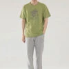 Woolrich T-shirt Tiny House In Puro Cotone - Uomo - Verde