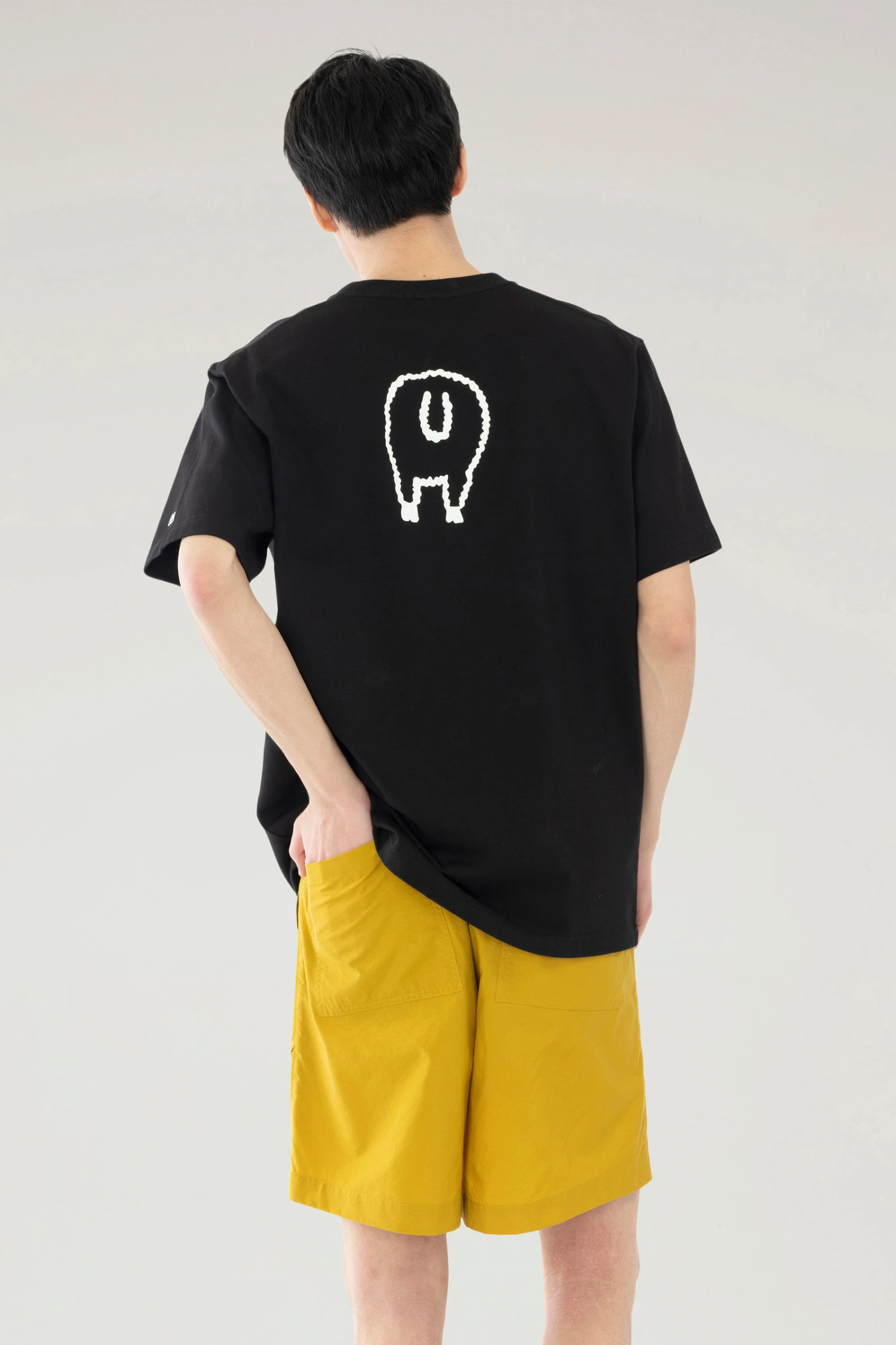 Woolrich T-shirt Sheep In Puro Cotone - Uomo - Nero 4 Woolrich T-shirt Sheep In Puro Cotone - Uomo - Nero - immagine 2