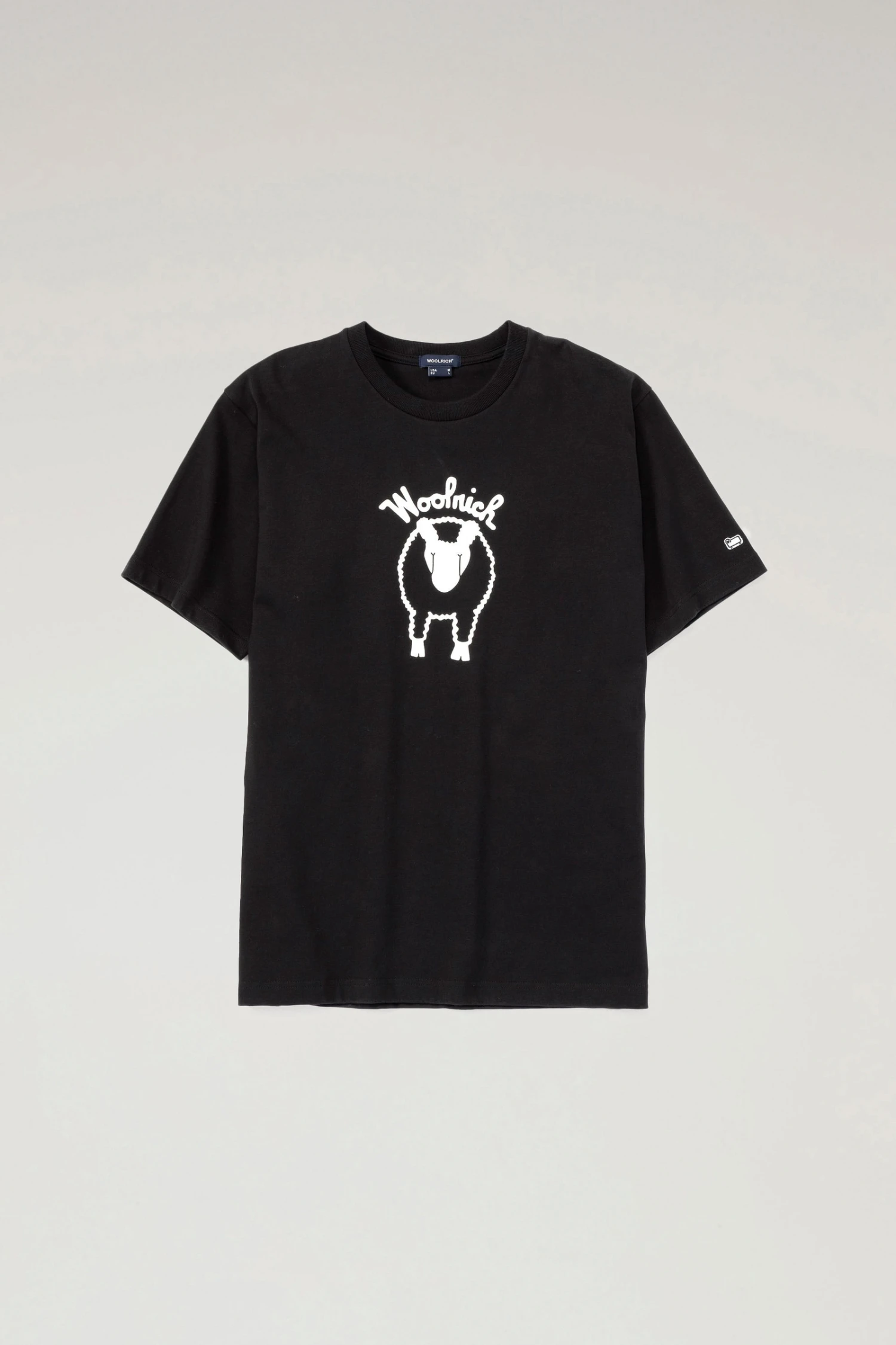 Woolrich T-shirt Sheep In Puro Cotone - Uomo - Nero 6 Woolrich T-shirt Sheep In Puro Cotone - Uomo - Nero - immagine 4