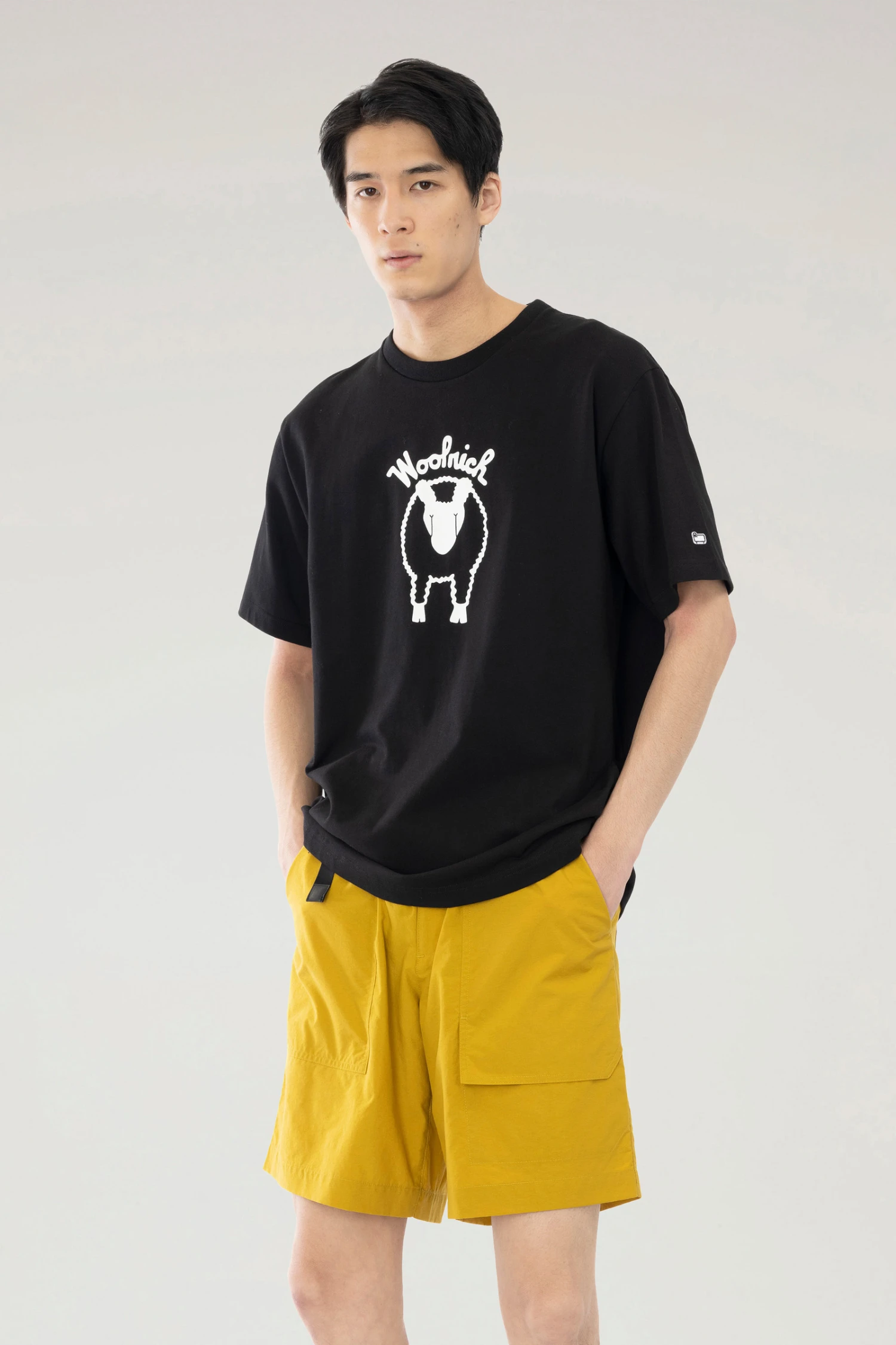 Woolrich T-shirt Sheep In Puro Cotone - Uomo - Nero 3 Woolrich T-shirt Sheep In Puro Cotone - Uomo - Nero