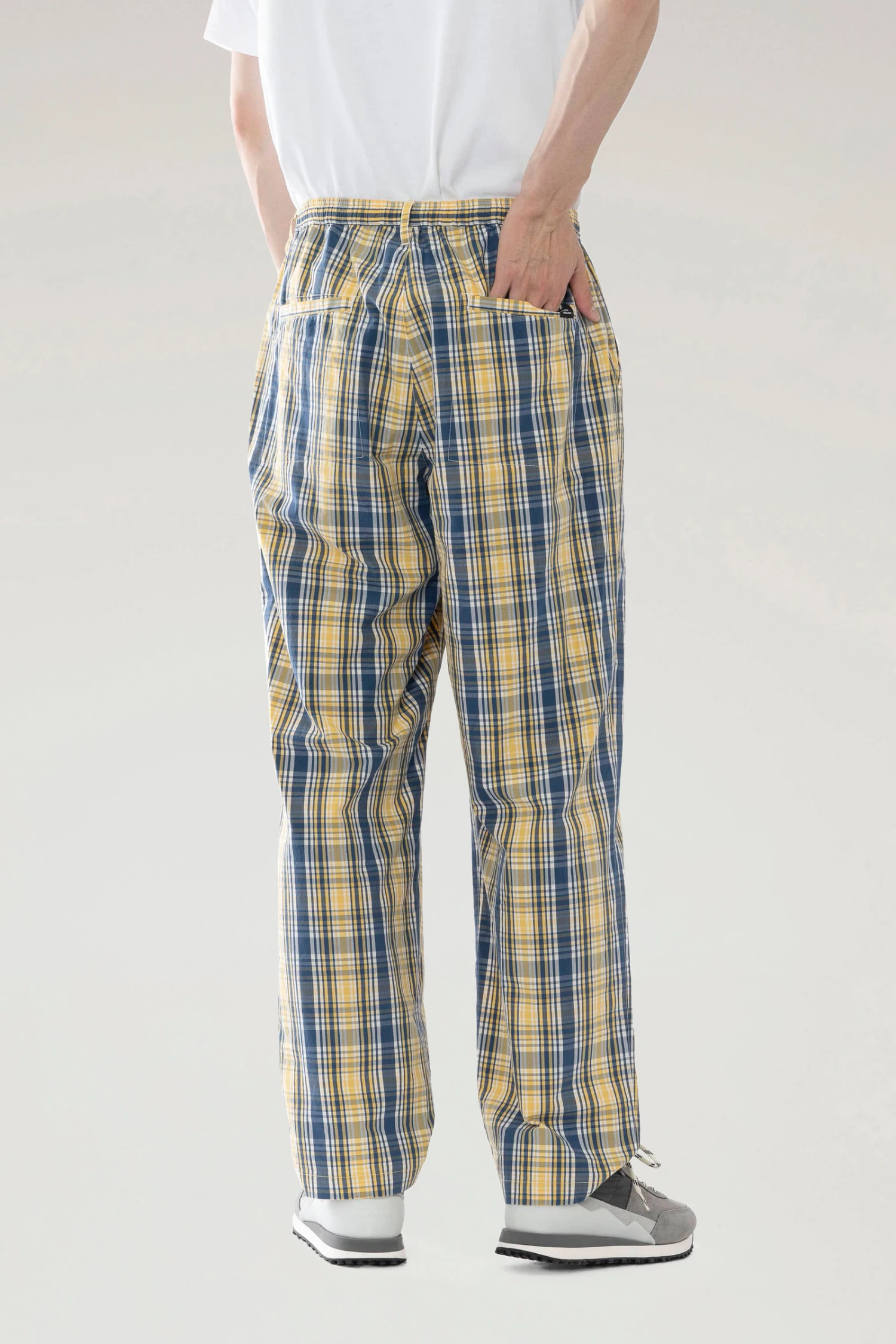 Woolrich Pantaloni In Misto Lana E Cotone - Uomo - Giallo 5 Woolrich Pantaloni In Misto Lana E Cotone - Uomo - Giallo - immagine 3