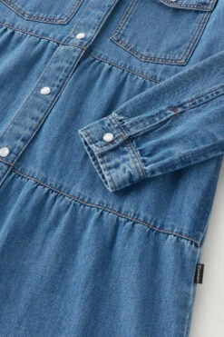 Woolrich Vestito Da Bambina A Balze In Denim - Bambina - Blu 9 Woolrich Vestito Da Bambina A Balze In Denim - Bambina - Blu -Offerta Economica Vestiario CFWKDR0043FRUT3347 30144 3