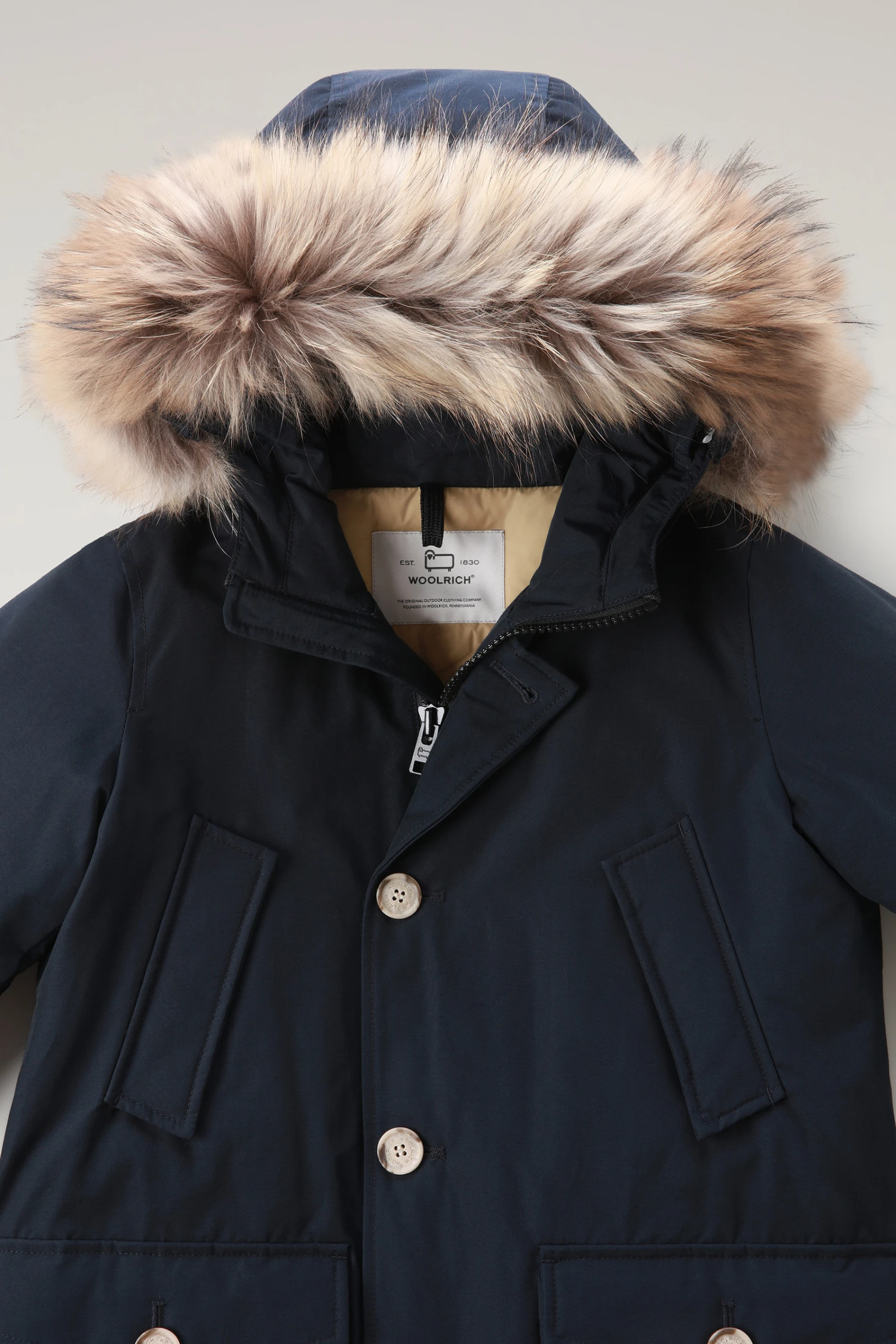 Woolrich Arctic Parka Da Bambino Con Pelliccia Removibile - Bambino - Blu 5 Woolrich Arctic Parka Da Bambino Con Pelliccia Removibile - Bambino - Blu - immagine 3