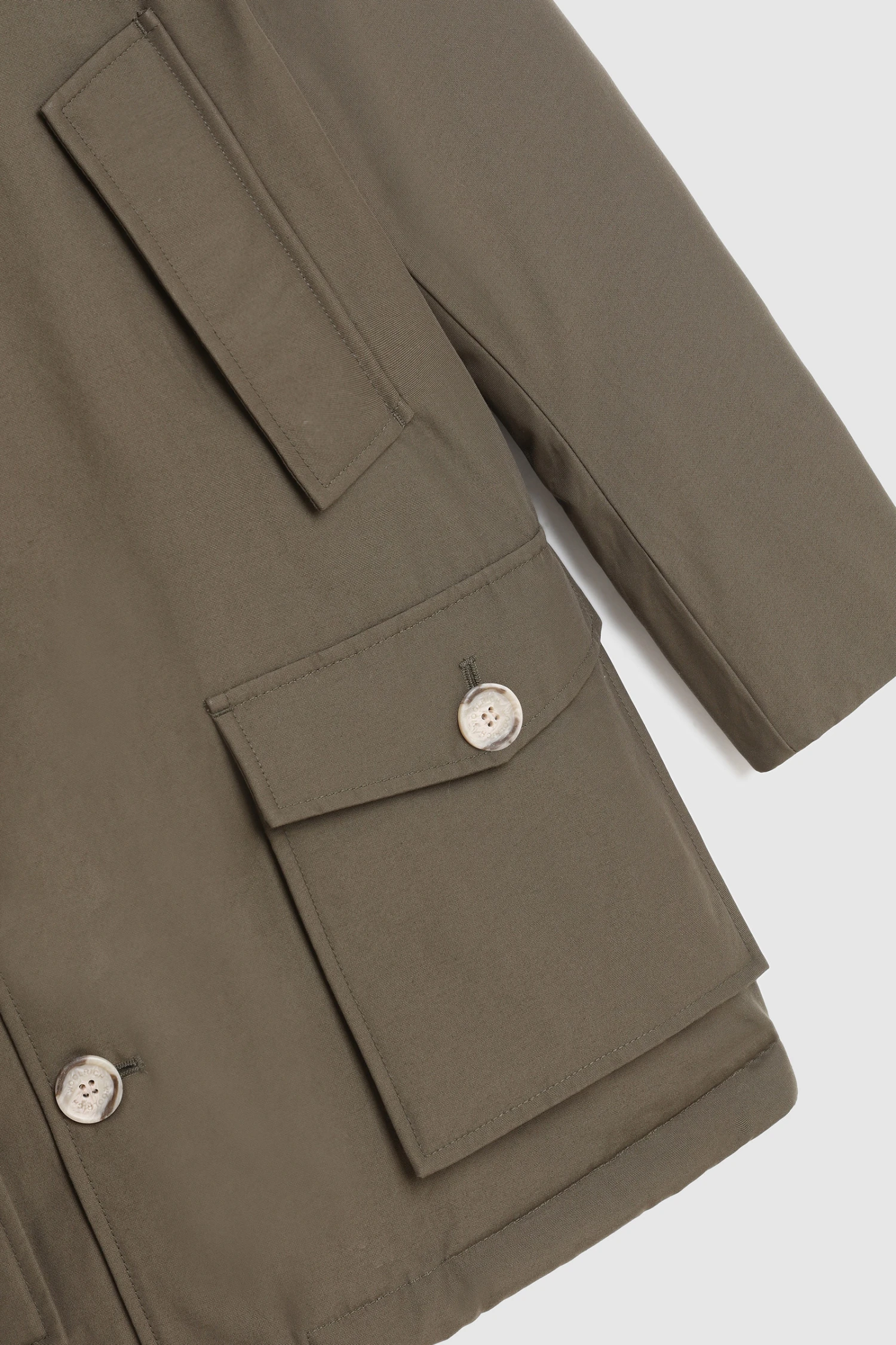 Woolrich Arctic Parka Da Bambino In Ramar Cloth - Bambino - Verde 6 Woolrich Arctic Parka Da Bambino In Ramar Cloth - Bambino - Verde - immagine 4