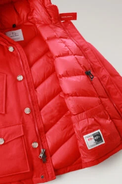 Woolrich Arctic Parka Da Bambino In Ramar Cloth - Bambino - Rosso -Offerta Economica Vestiario CFWKOU0188MRUT0641 MSC 5