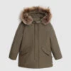 Woolrich Arctic Parka Da Bambina Con Pelliccia Removibile - Bambina - Verde -Offerta Economica Vestiario CFWKOU0221FRUT0641 DAG