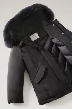 Woolrich Arctic Parka Luxury In Urban Touch Da Bambina Con Pelliccia Di Cashmere - Bambina - Nero -Offerta Economica Vestiario CFWKOU0334FRUT3128 100 6