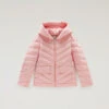 Woolrich Piumino Sundance Da Bambina Con Cappuccio - Bambina - Rosa -Offerta Economica Vestiario CFWKOU0379FRUT2635 4382