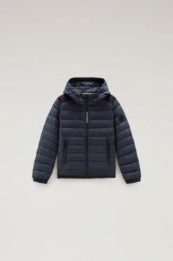 Woolrich Piumino Sundance Da Bambino Con Cappuccio - Bambino - Blu