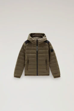Woolrich Piumino Sundance Da Bambino Con Cappuccio - Bambino - Verde
