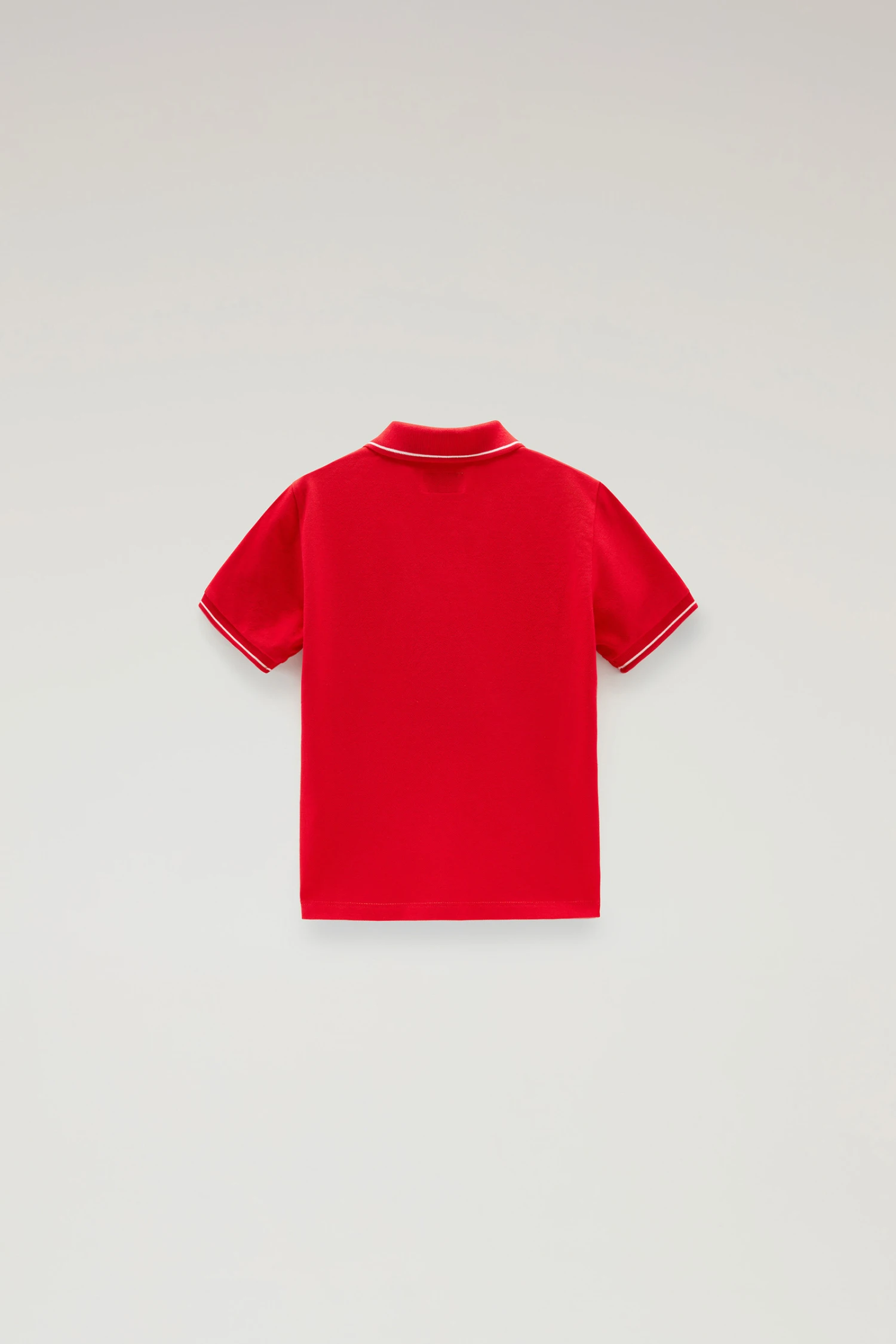 Woolrich Polo Monterey Da Bambino In Cotone Piquet Elasticizzato - Bambino - Rosso 4 Woolrich Polo Monterey Da Bambino In Cotone Piquet Elasticizzato - Bambino - Rosso - immagine 2