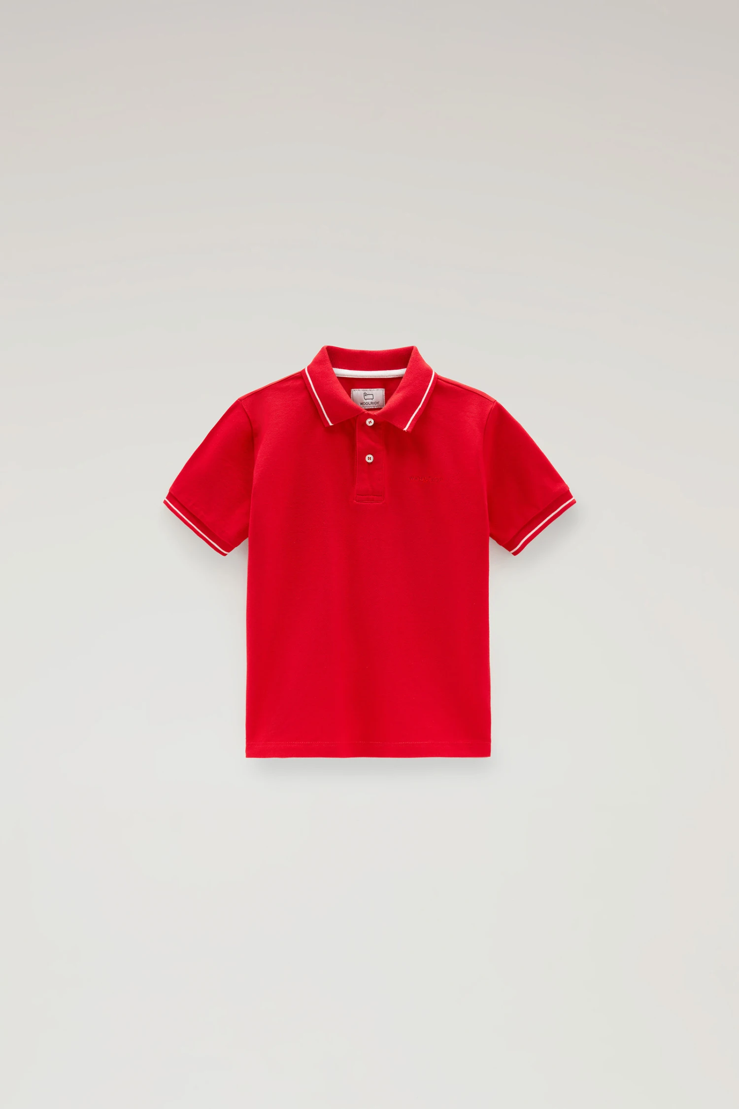 Woolrich Polo Monterey Da Bambino In Cotone Piquet Elasticizzato - Bambino - Rosso 3 Woolrich Polo Monterey Da Bambino In Cotone Piquet Elasticizzato - Bambino - Rosso