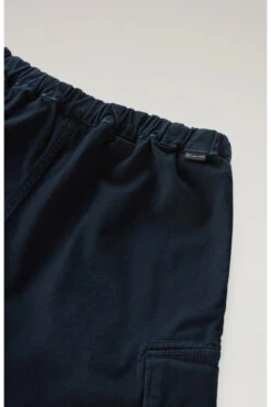 Woolrich Pantaloncini Cargo Da Bambino Tinti In Capo In Cotone Elasticizzato - Bambino - Blu 11 Woolrich Pantaloncini Cargo Da Bambino Tinti In Capo In Cotone Elasticizzato - Bambino - Blu -Offerta Economica Vestiario CFWKSH0046MRUT3343 3989 4