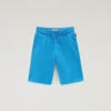 Woolrich Pantaloncini Da Bambino In Puro Cotone - Bambino - Blu -Offerta Economica Vestiario CFWKSH0047MRUT3454 31066