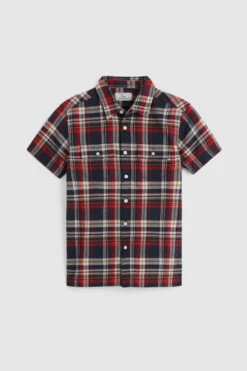Woolrich Camicia Da Bambino Button-down In Popeline - Bambino - Rosso