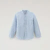 Woolrich Camicia Da Bambino In Misto Lino E Cotone - Bambino - Blu 1 Woolrich Camicia Da Bambino In Misto Lino E Cotone - Bambino - Blu -Offerta Economica Vestiario CFWKSI0059MRUT3377 3145