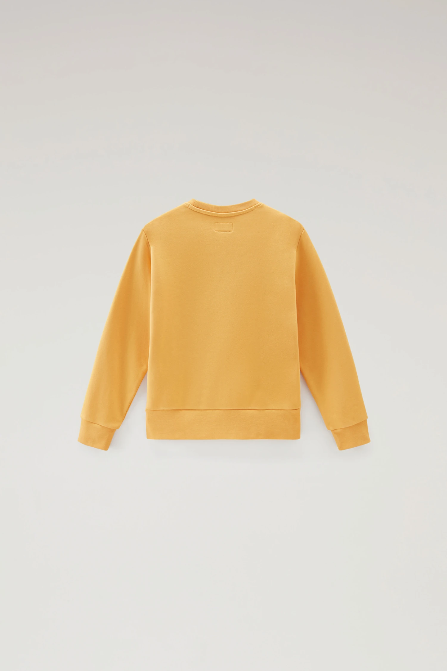 Woolrich Felpa Girocollo Varsity Da Bambino In Puro Cotone - Bambino - Giallo 4 Woolrich Felpa Girocollo Varsity Da Bambino In Puro Cotone - Bambino - Giallo - immagine 2