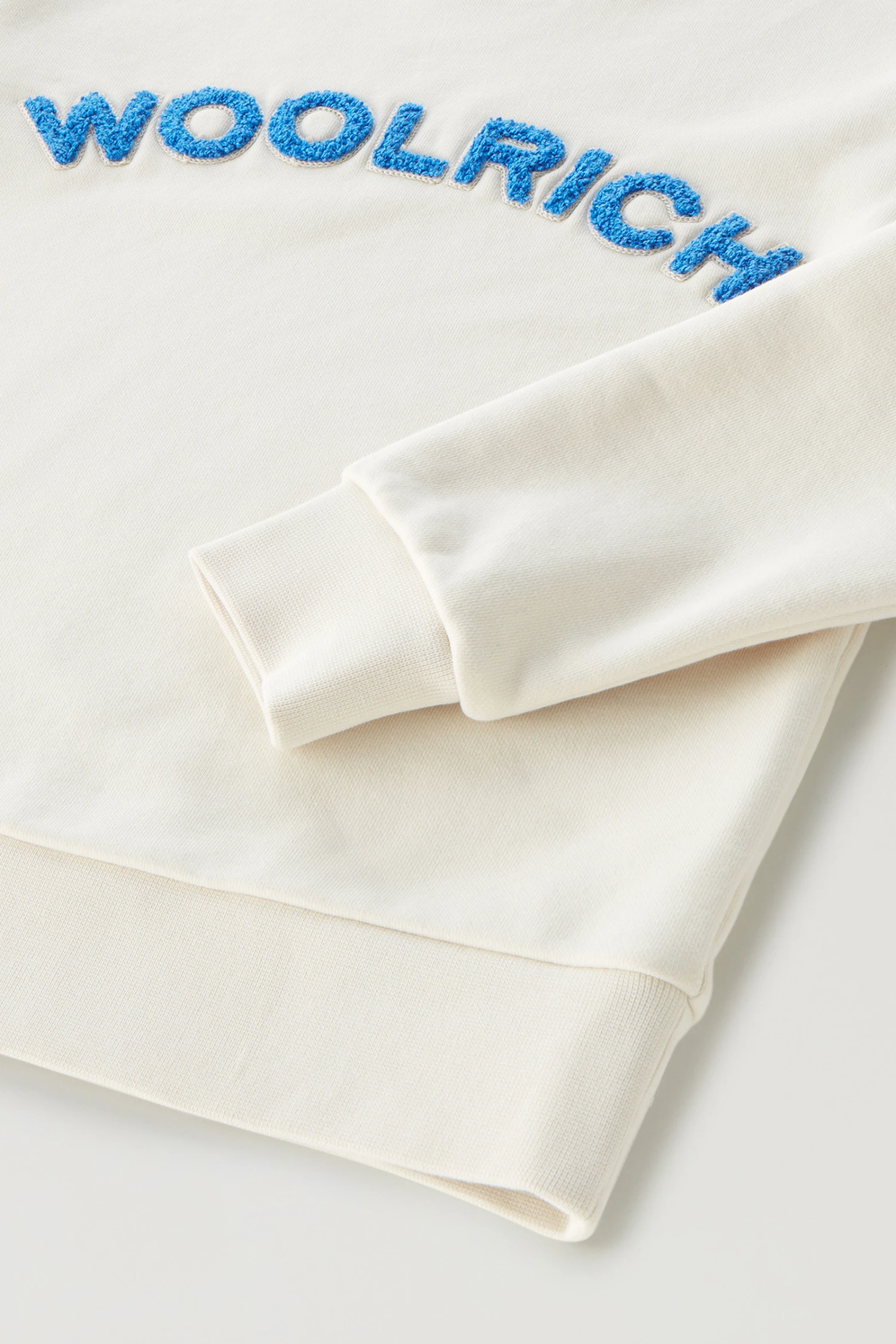 Woolrich Felpa Girocollo Varsity Da Bambino In Puro Cotone - Bambino - Bianco 6 Woolrich Felpa Girocollo Varsity Da Bambino In Puro Cotone - Bambino - Bianco - immagine 4