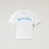 Woolrich Maglietta Varsity Da Bambino In Puro Cotone - Bambino - Bianco -Offerta Economica Vestiario CFWKTE0125MRUT1486 8270