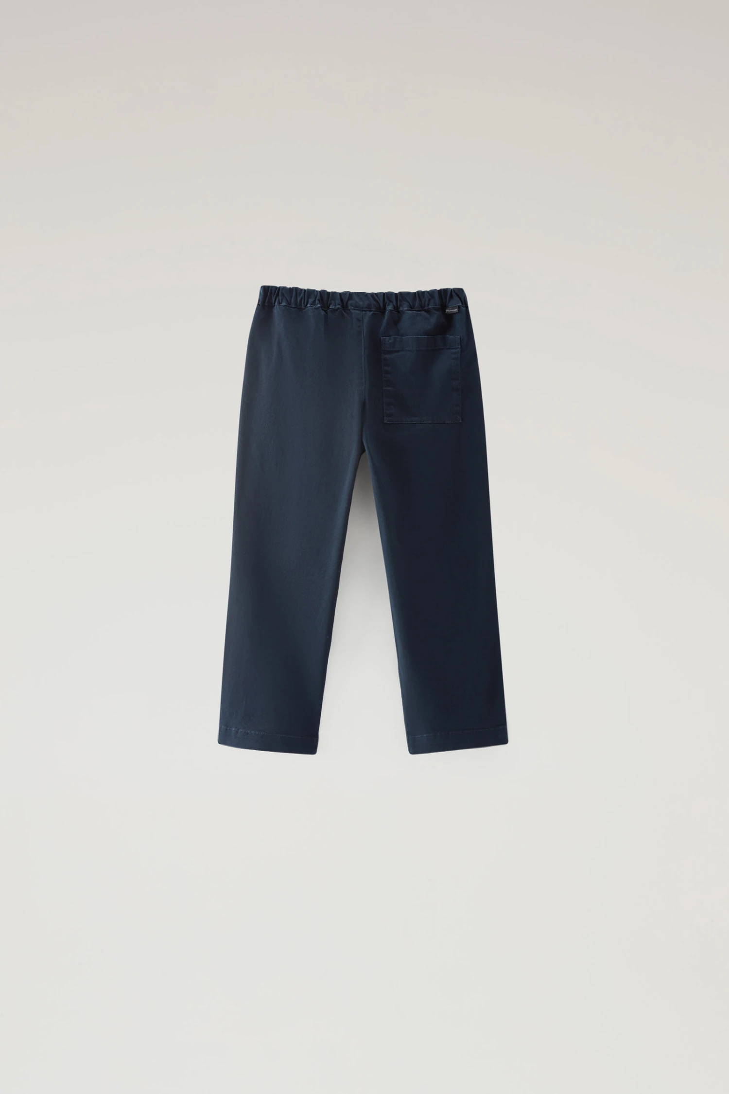 Woolrich Pantaloni Da Bambino Tinti In Capo In Cotone Elasticizzato - Bambino - Blu 4 Woolrich Pantaloni Da Bambino Tinti In Capo In Cotone Elasticizzato - Bambino - Blu - immagine 2