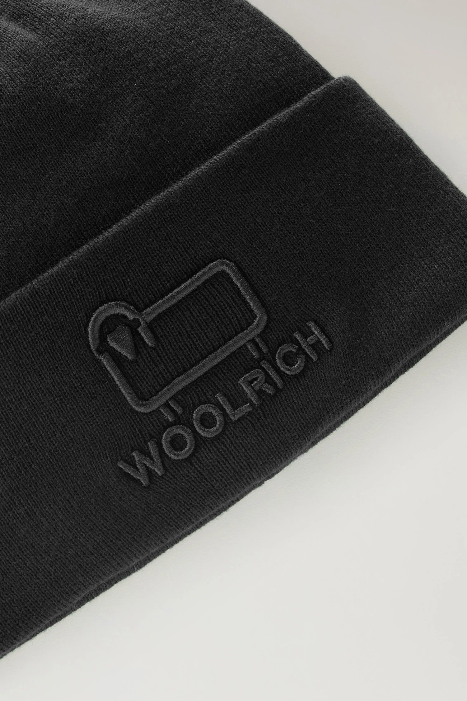Woolrich Berretto Unisex In Cotone Misto Lana - Unisex - Nero 5 Woolrich Berretto Unisex In Cotone Misto Lana - Unisex - Nero - immagine 3