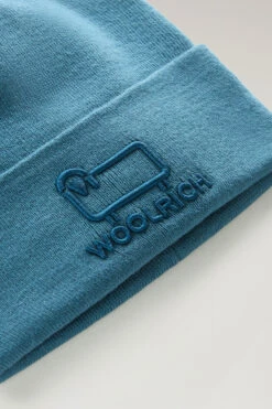 Woolrich Berretto Unisex In Cotone Misto Lana - Unisex - Blu -Offerta Economica Vestiario CFWOAC0172MRUF0588 31093 2