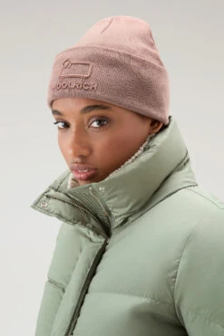 Woolrich Berretto Unisex In Cotone Misto Lana - Unisex - Marrone -Offerta Economica Vestiario CFWOAC0172MRUF0588 7393 4