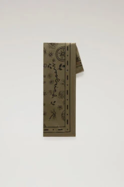 Woolrich Bandana Roadtrip In Puro Cotone Con Stampa - Unisex - Verde