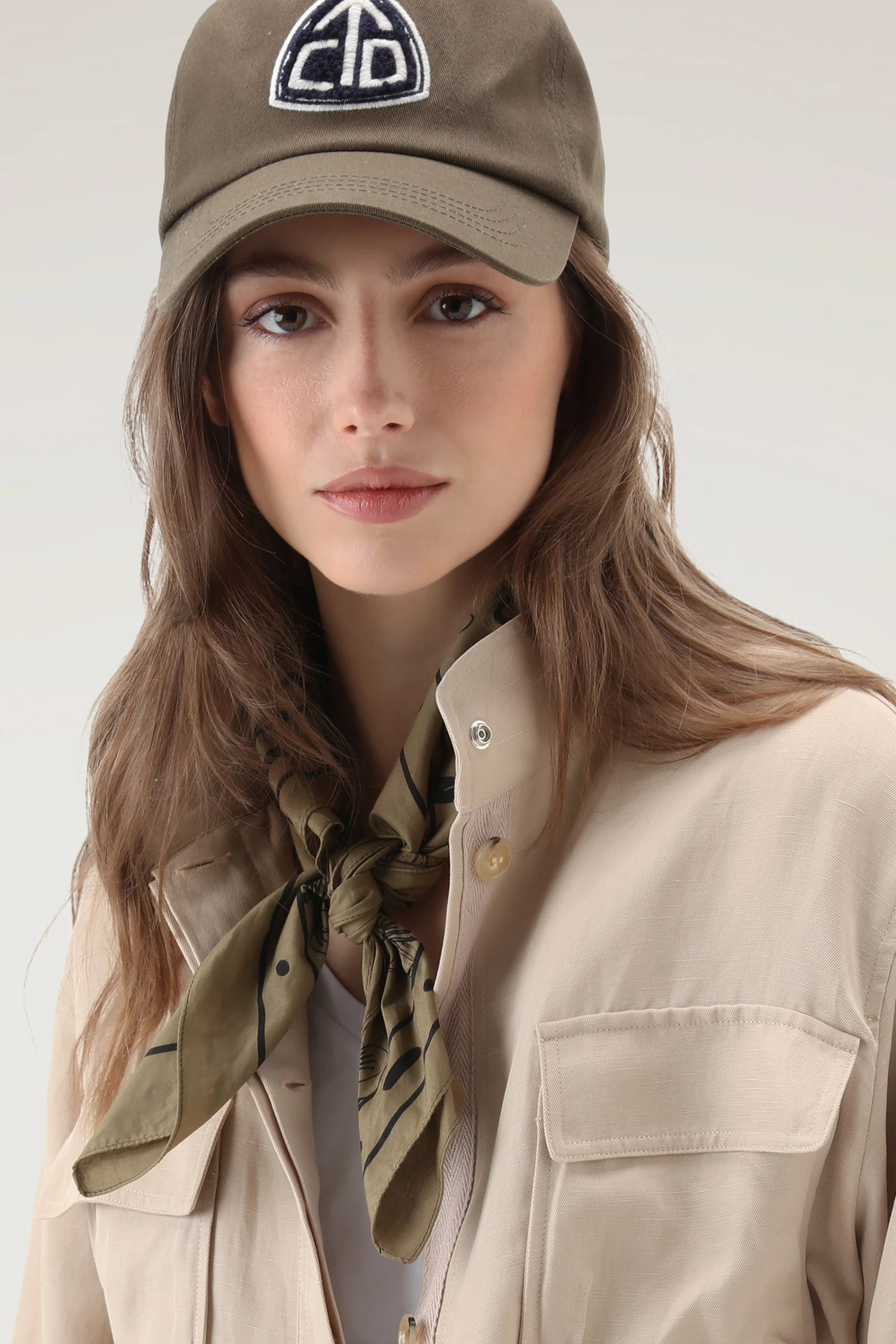 Woolrich Bandana Roadtrip In Puro Cotone Con Stampa - Unisex - Verde 6 Woolrich Bandana Roadtrip In Puro Cotone Con Stampa - Unisex - Verde - immagine 5