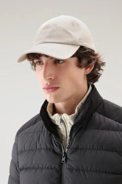 Woolrich Cappellino In Misto Cotone - Unisex - Beige -Offerta Economica Vestiario CFWOAC0211MRUT3451 4377 2