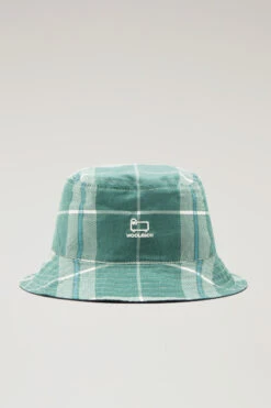 Woolrich Cappello Double Face In Puro Cotone - Unisex - Verde