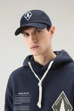 Woolrich Cappellino U.S. Trails Con Patch Ricamata - Uomo - Blu -Offerta Economica Vestiario CFWOAC0225MRUT3451 3989 2