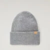 Woolrich Berretto A Costine In Pura Lana Vergine - Uomo - Grigio