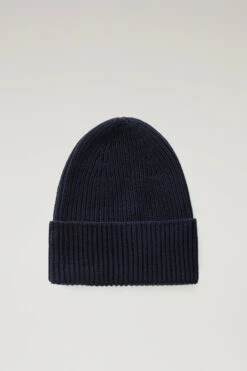 Woolrich Berretto A Costine In Pura Lana Vergine - Uomo - Blu 7 Woolrich Berretto A Costine In Pura Lana Vergine - Uomo - Blu -Offerta Economica Vestiario CFWOAC0233MRUF0428 3989A 1