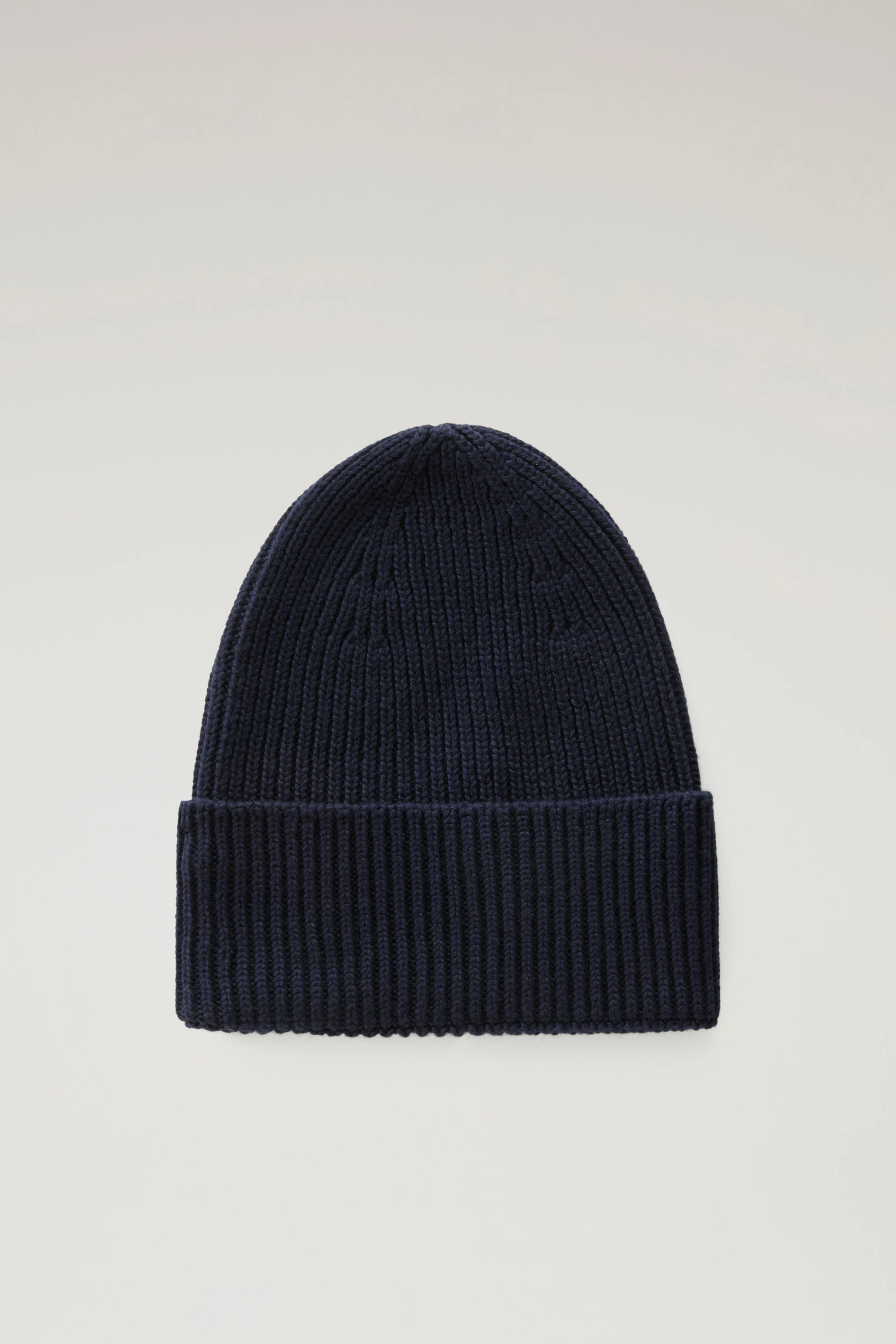 Woolrich Berretto A Costine In Pura Lana Vergine - Uomo - Blu 4 Woolrich Berretto A Costine In Pura Lana Vergine - Uomo - Blu - immagine 2