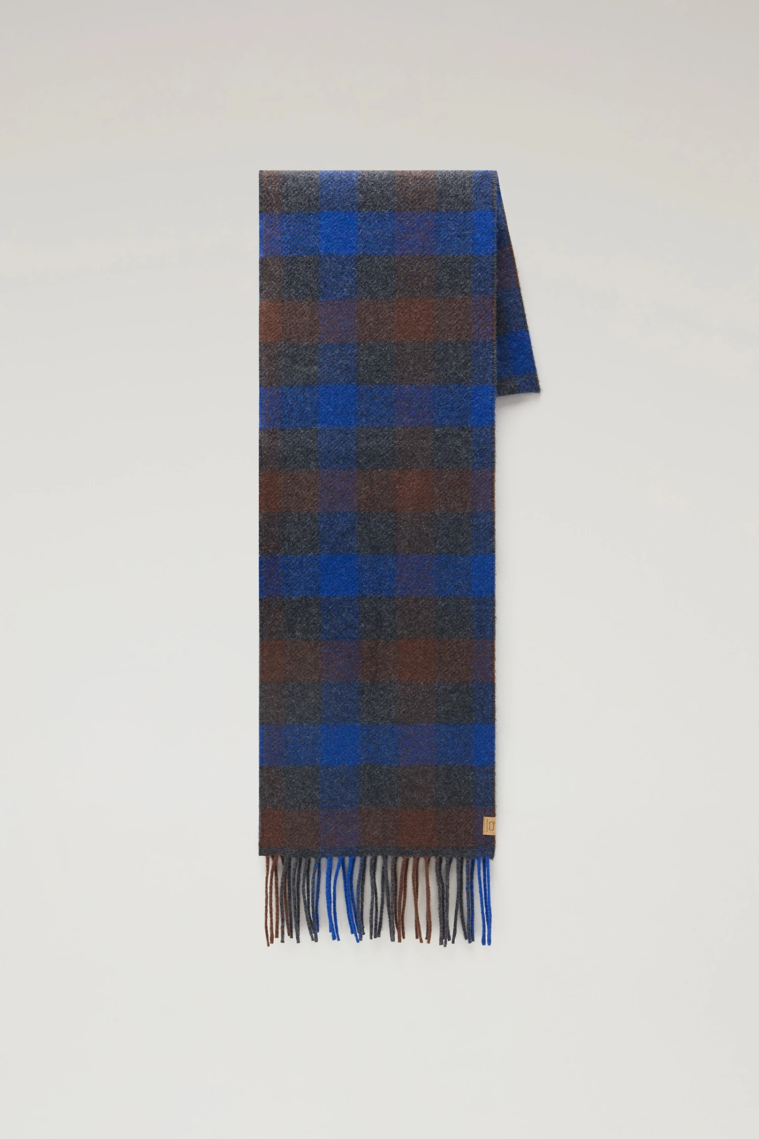 Woolrich Sciarpa A Quadri In Misto Lana - Uomo - Blu 3 Woolrich Sciarpa A Quadri In Misto Lana - Uomo - Blu