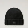 Woolrich Berretto In Pura Lana Vergine Merino Con Logo - Uomo - Nero -Offerta Economica Vestiario CFWOAC0238MRUF0428 100
