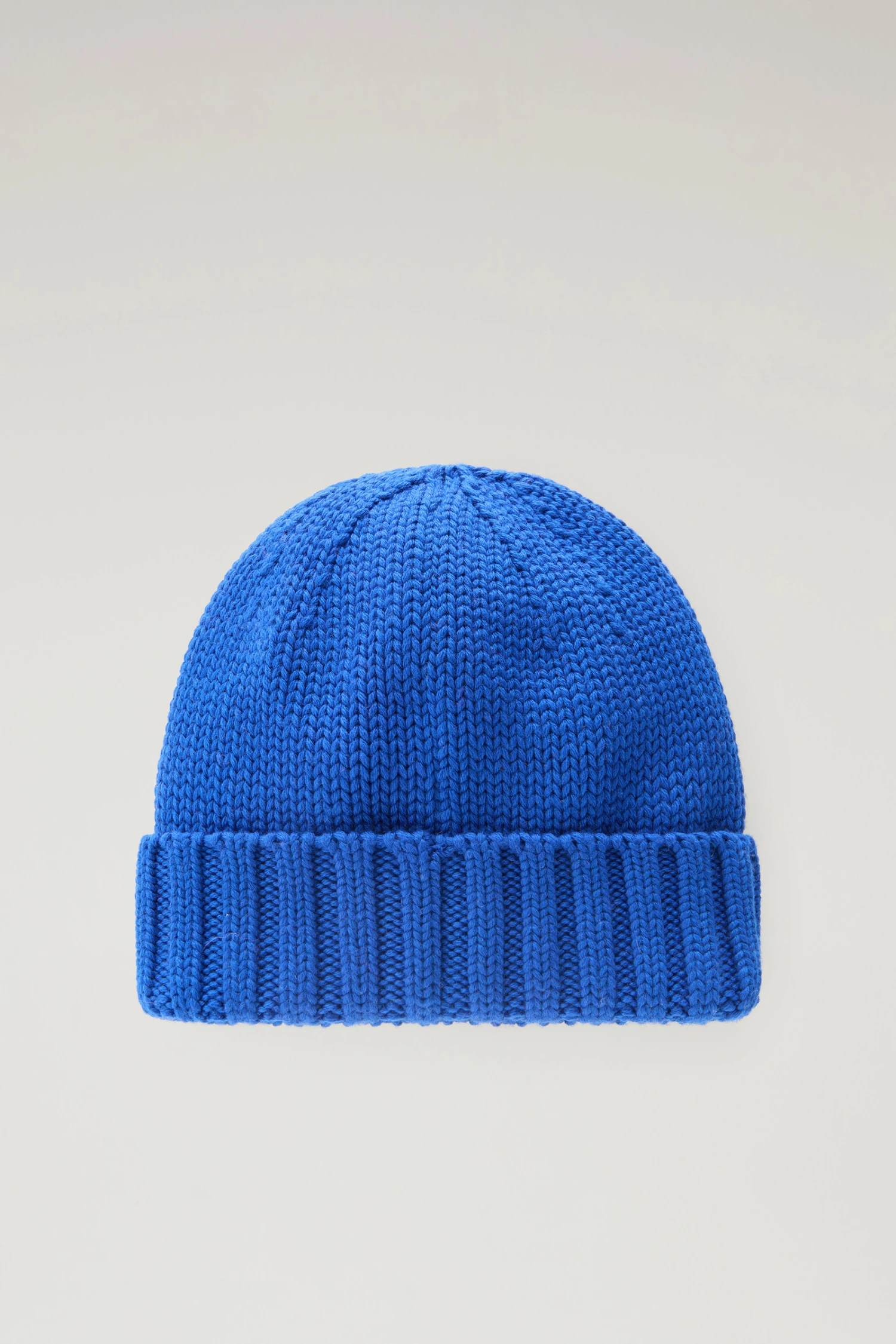 Woolrich Berretto In Pura Lana Vergine Merino Con Logo - Uomo - Blu 4 Woolrich Berretto In Pura Lana Vergine Merino Con Logo - Uomo - Blu - immagine 2