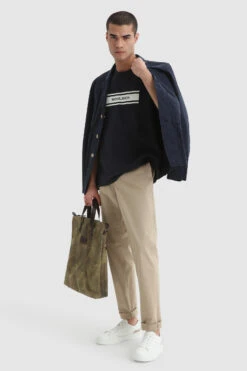 Woolrich Blazer Crew In Cotone Tinto In Capo - Uomo - Blu -Offerta Economica Vestiario CFWOBL0012MRUT2876 3989 1