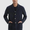 Woolrich Blazer Crew In Cotone Tinto In Capo - Uomo - Blu -Offerta Economica Vestiario CFWOBL0012MRUT2876 3989