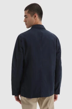 Woolrich Blazer Crew In Cotone Tinto In Capo - Uomo - Blu -Offerta Economica Vestiario CFWOBL0012MRUT2876 3989 2
